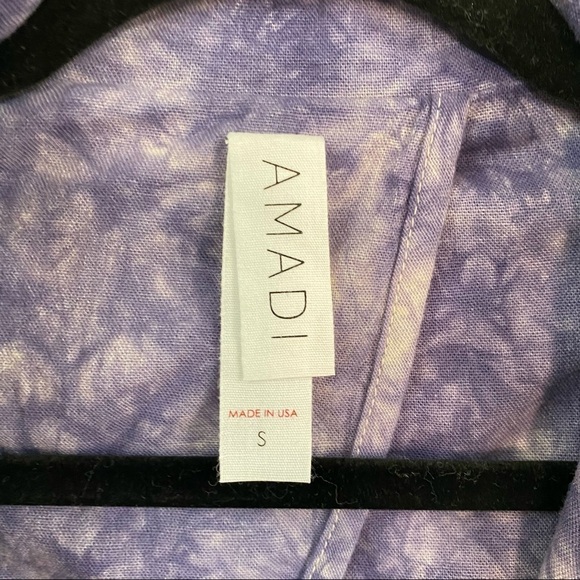 Anthropologie Amadi Hilde Tie Dye Linen Blend Blazer - Picture 7 of 14